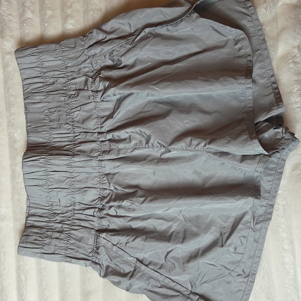 Free People Movement The Way Home SHORTS M Medium Gray Silver